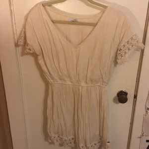 O’Neill white beach cover up dress